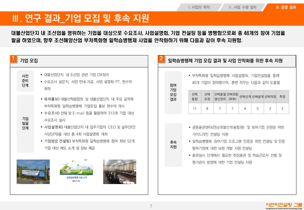 [컨설팅] 2016 부처특화형 일학습병행사업을 위한 조선해양산업의 기업 수요조사 및 컨설팅
